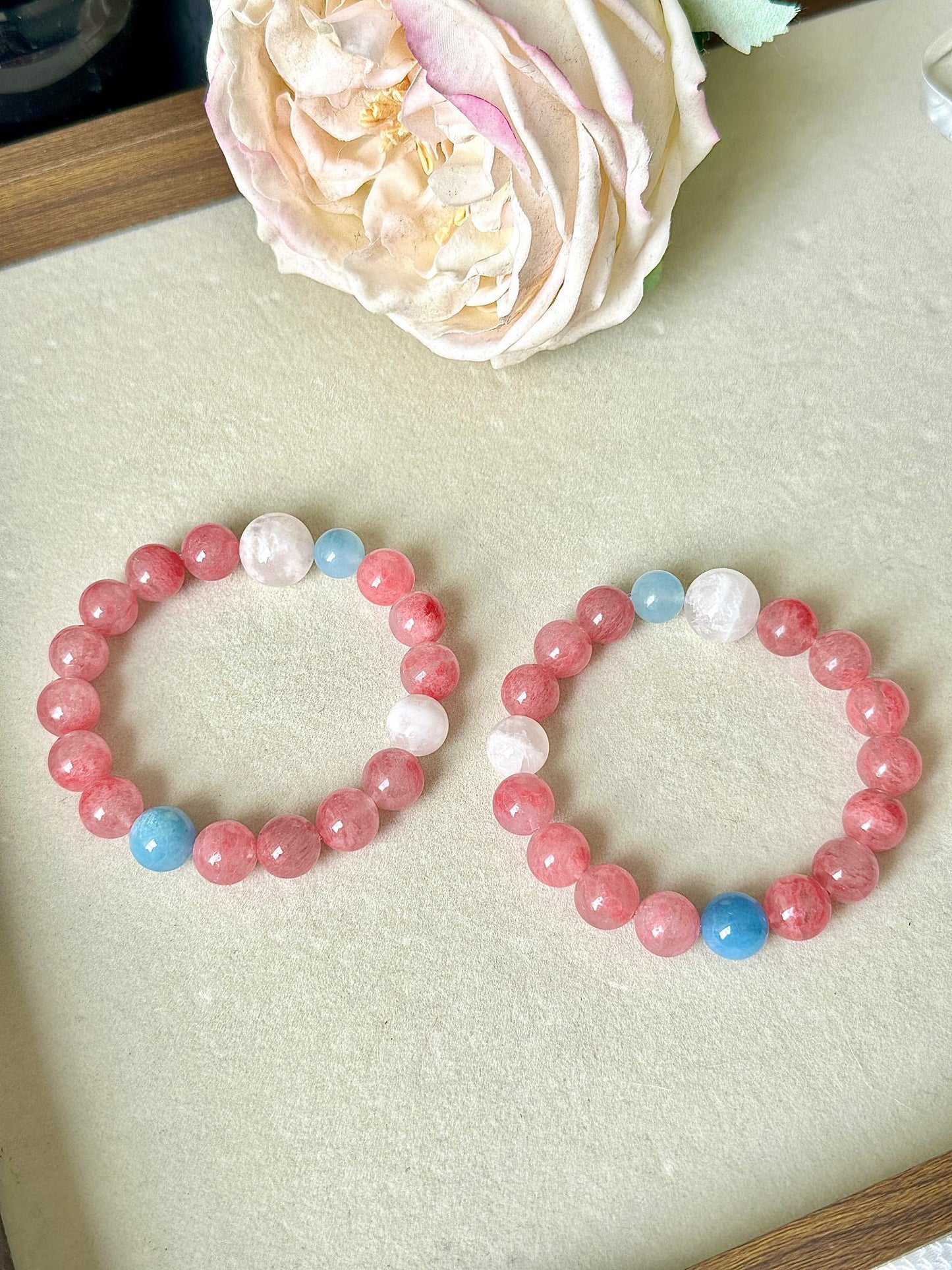 Cherry Blossom Rain Crystal Bracelet