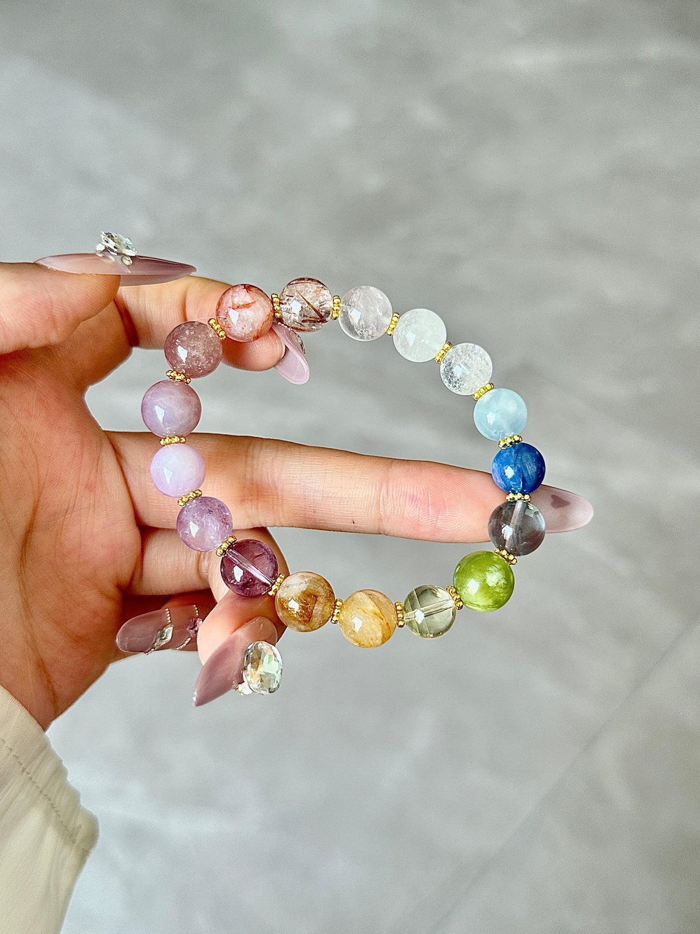 7 - Chakra Rainbow Crystal Bracelet