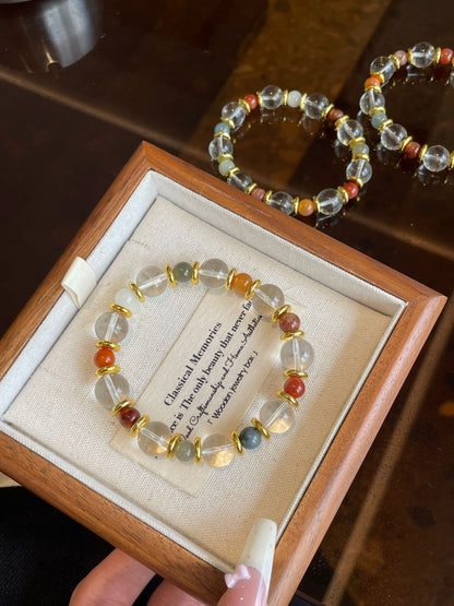 Colorful Clear Crystal Bracelet