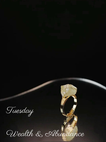 7-Day Crystal Ring Curated Set – For Every Mood