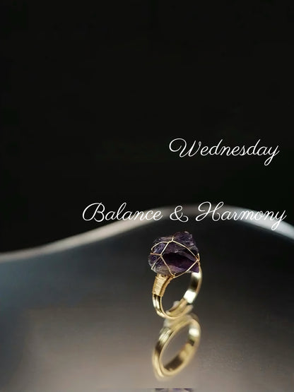 7-Day Crystal Ring Curated Set – For Every Mood