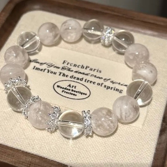 White Crystal Snow Phantom Crystal Bracelet