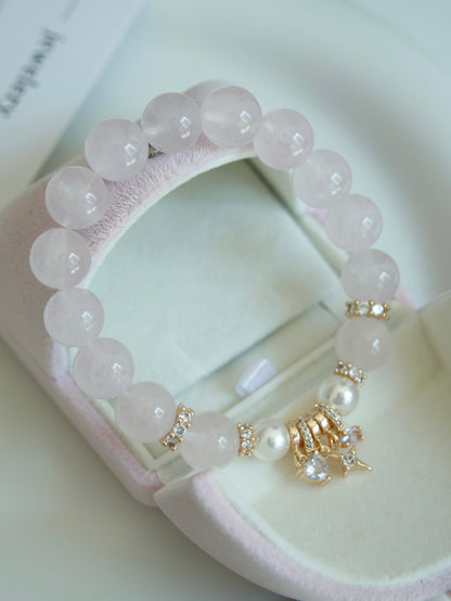 Rose Quartz Blossom Bracelet