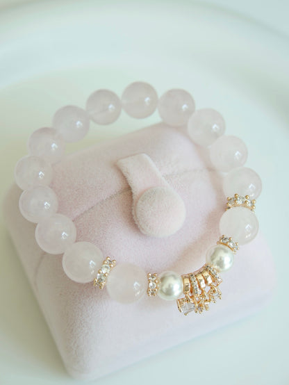 Rose Quartz Blossom Bracelet