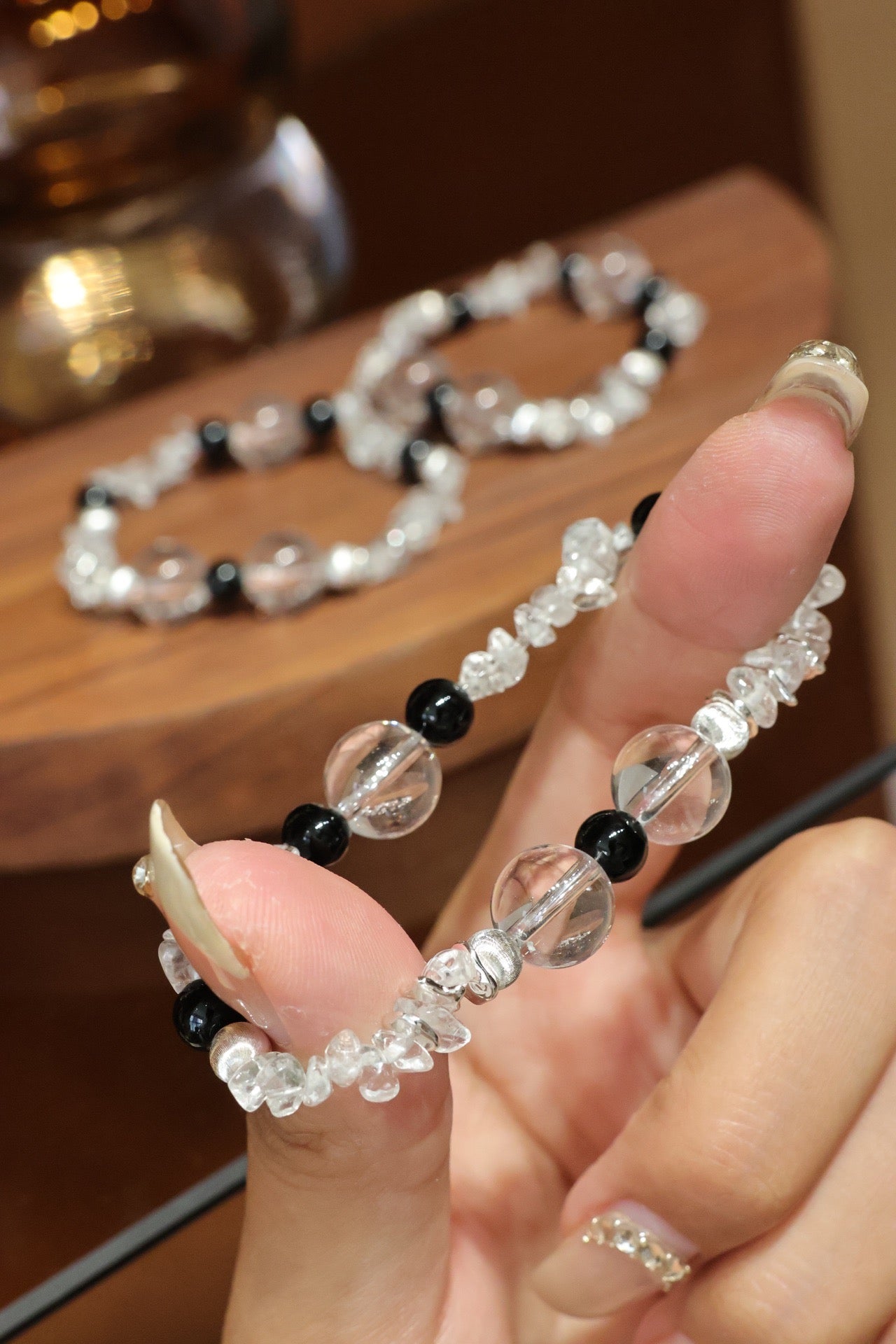 Lumina White Crystal Bracelet