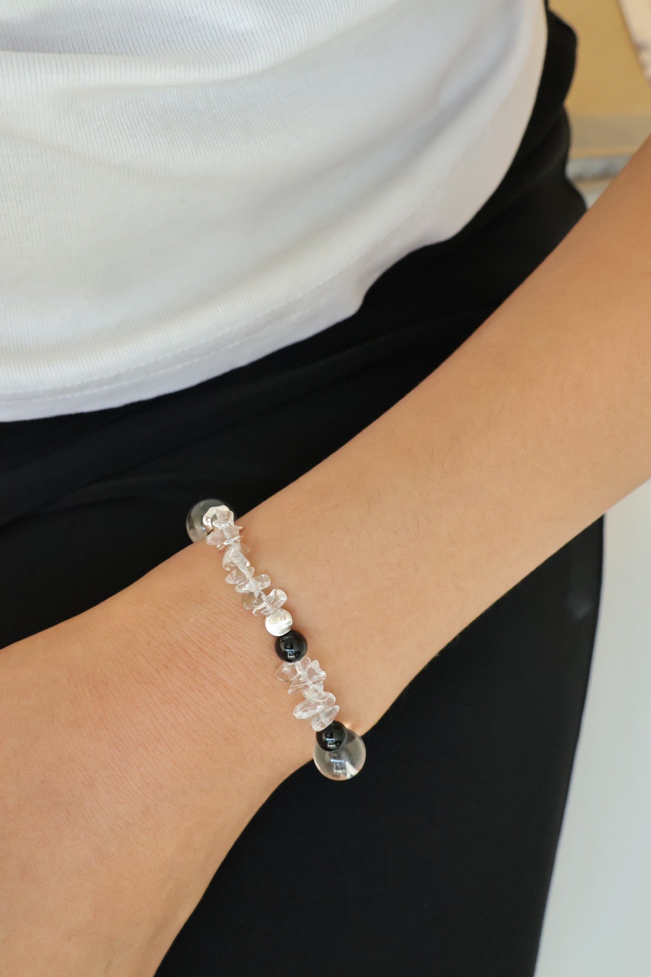 Lumina White Crystal Bracelet