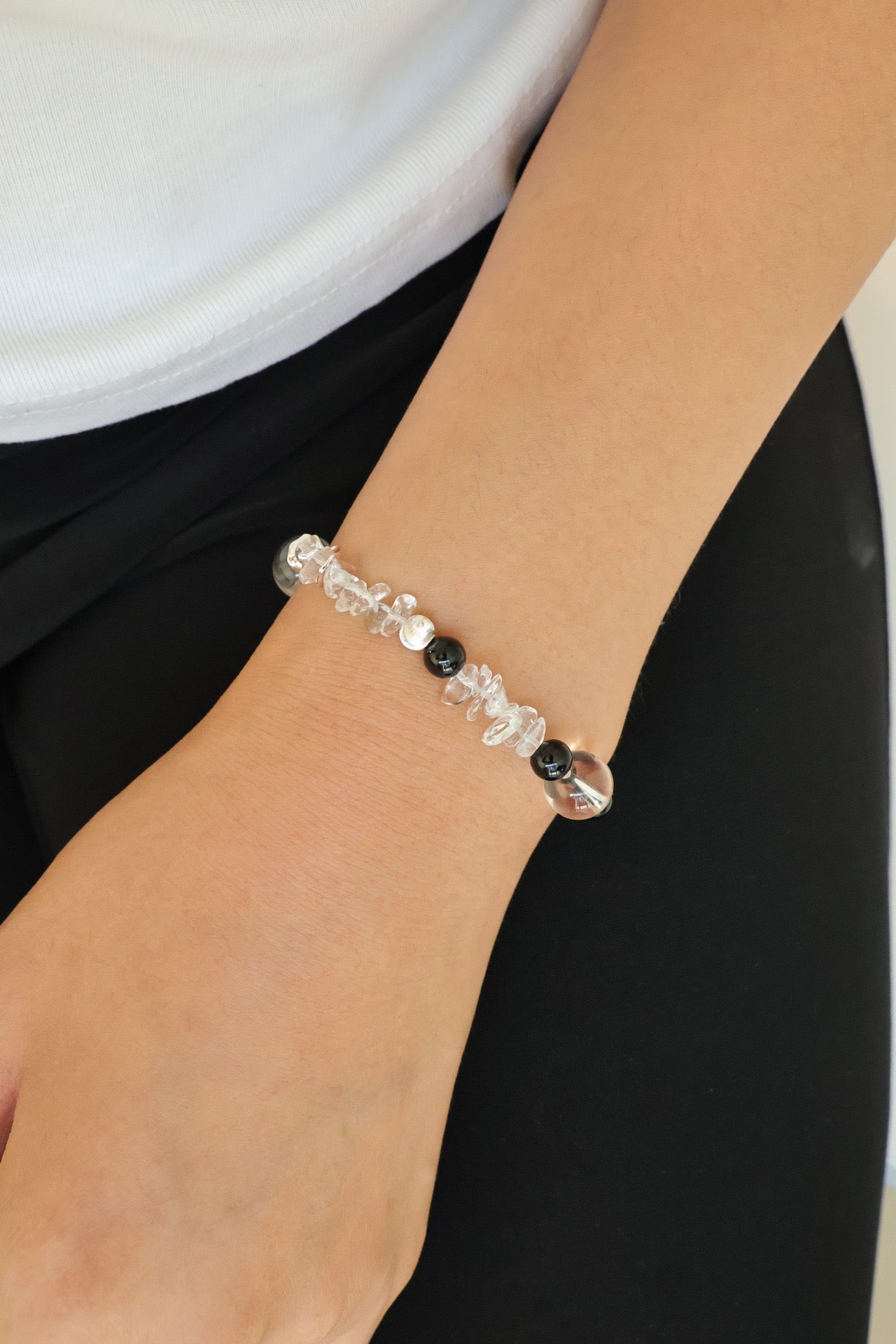 Lumina White Crystal Bracelet