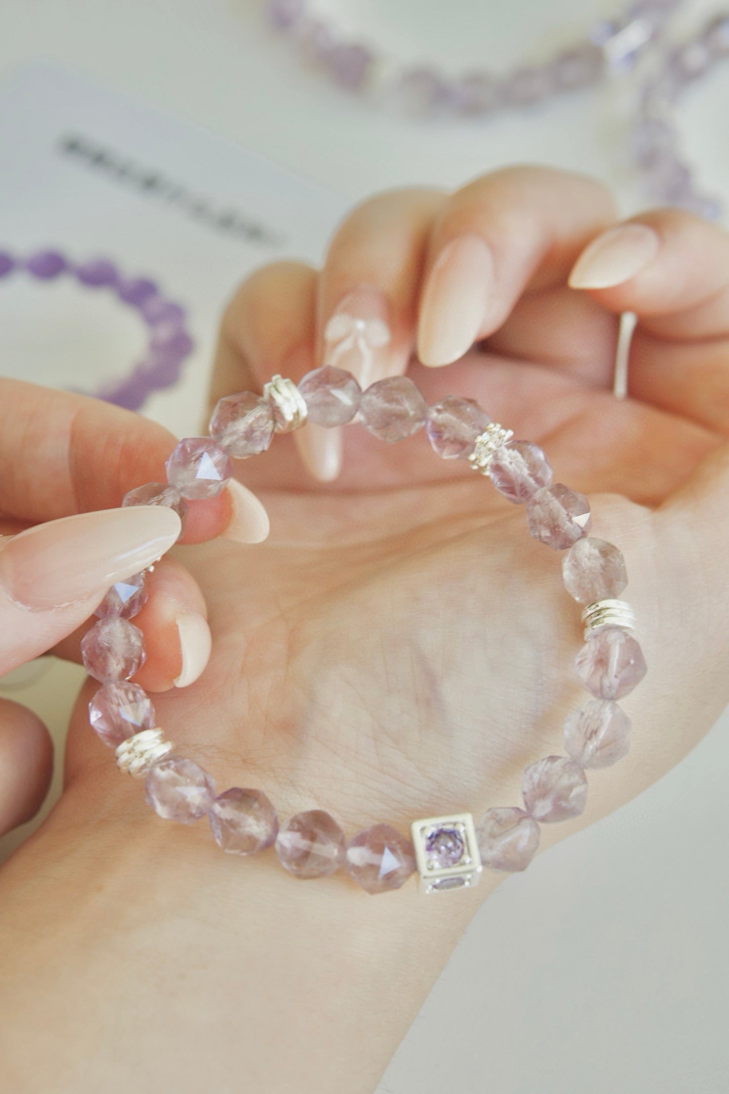 Amethyst & Zircon Bracelet