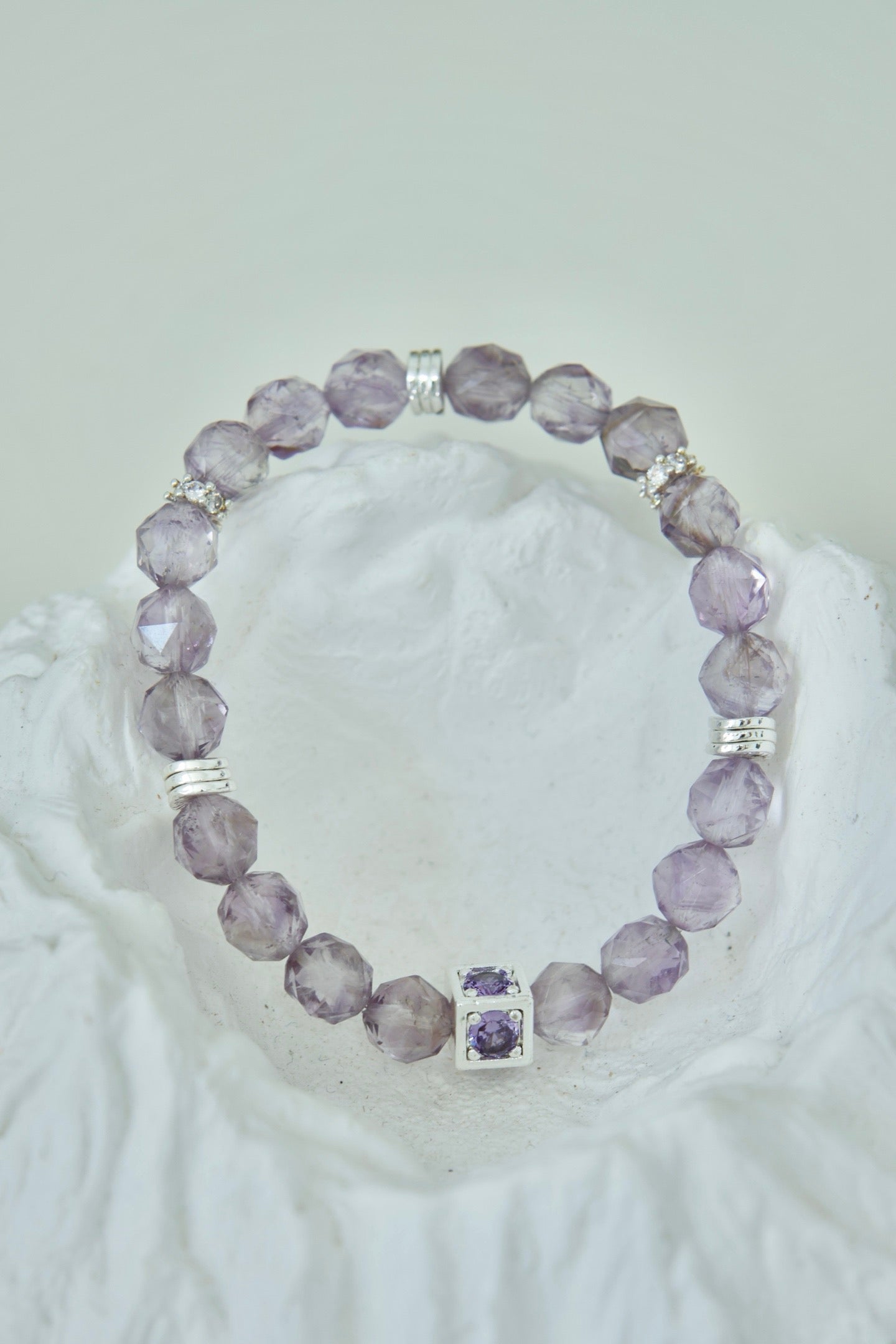 Amethyst & Zircon Bracelet