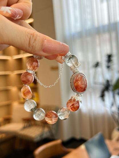 Wood-Fire Crystal Bracelet