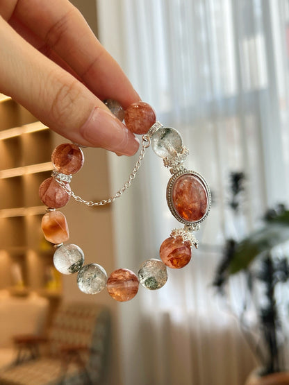 Wood-Fire Crystal Bracelet