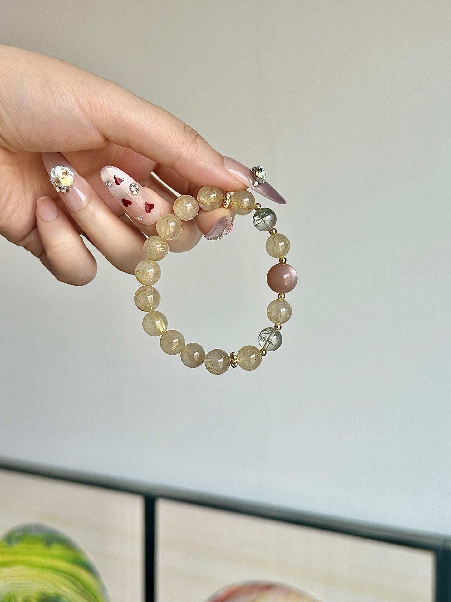 Sunlit Golden Mountain Crystal Bracelet