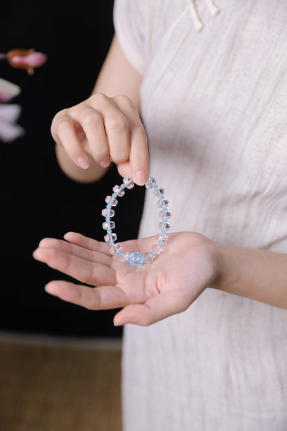 Translucent Ice Topaz Crystal Bracelet