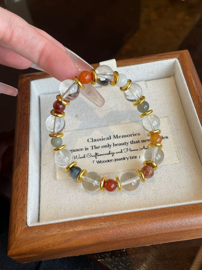 Colorful Clear Crystal Bracelet