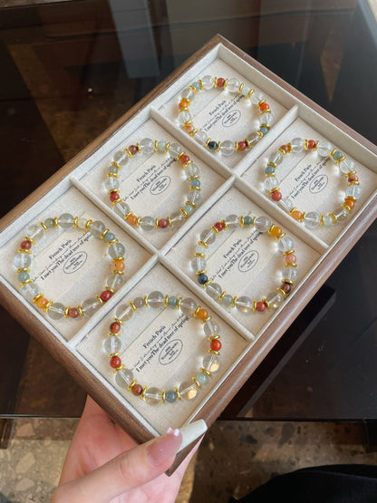 Colorful Clear Crystal Bracelet