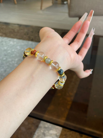 Colorful Clear Crystal Bracelet