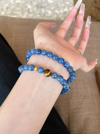Kyanite & Tiger's Eye Bracelet