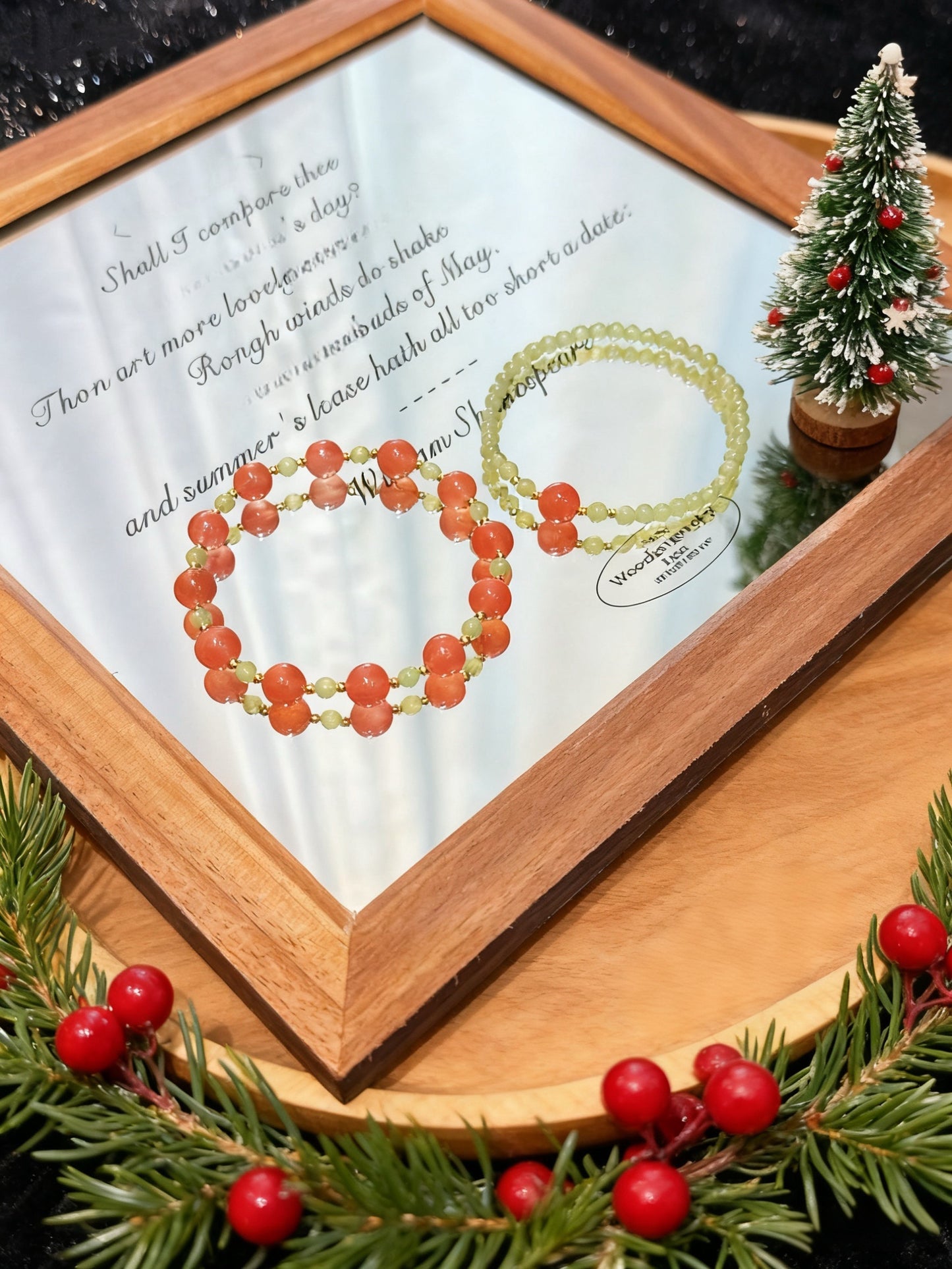 Christmas Golden Dawn Crystal Bracelet Stack