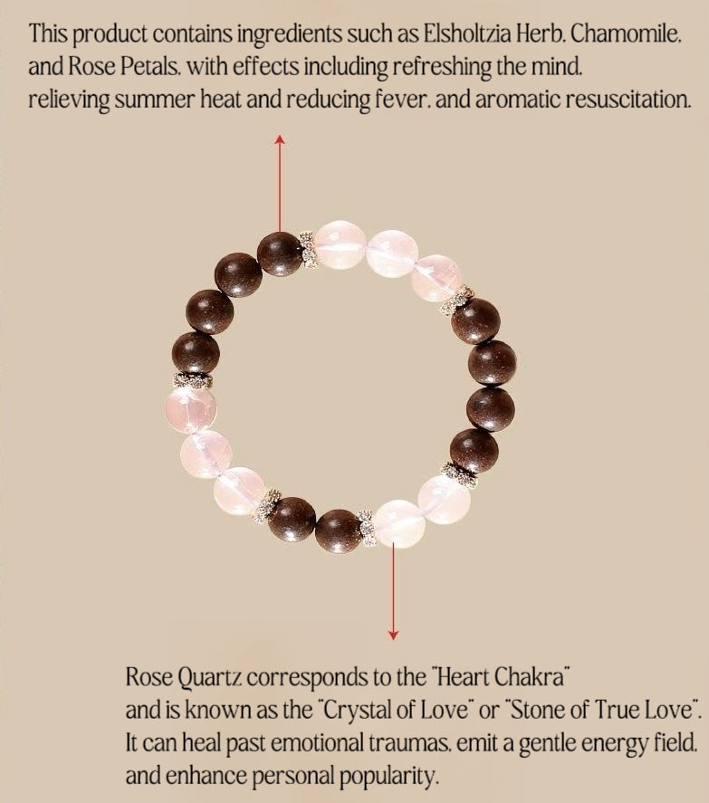 Rose Quartz - Wind&Dew Herbal Crystal Bracelet