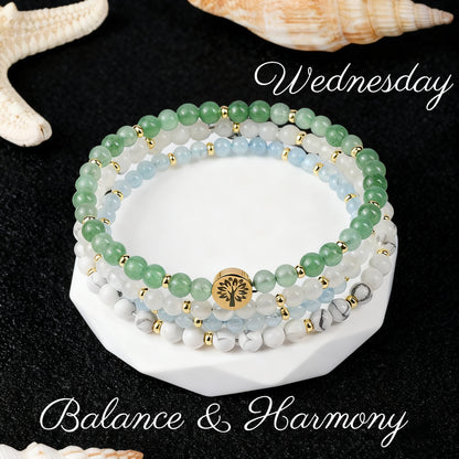 7-Day Crystal Bracelet Curated Set – For Every Mood