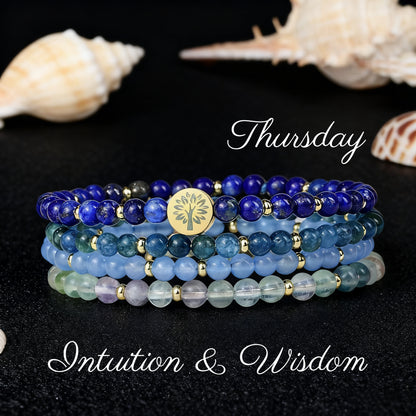 7-Day Crystal Bracelet Curated Set – For Every Mood