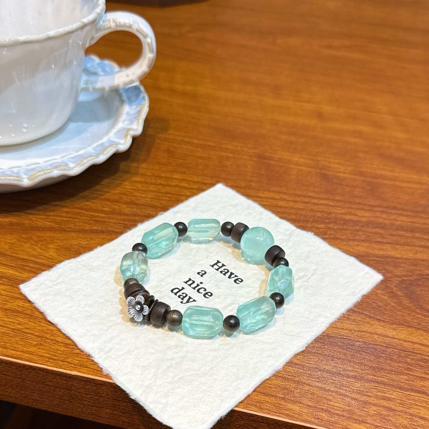 Dreamy Agarwood Fluorite Bracelet