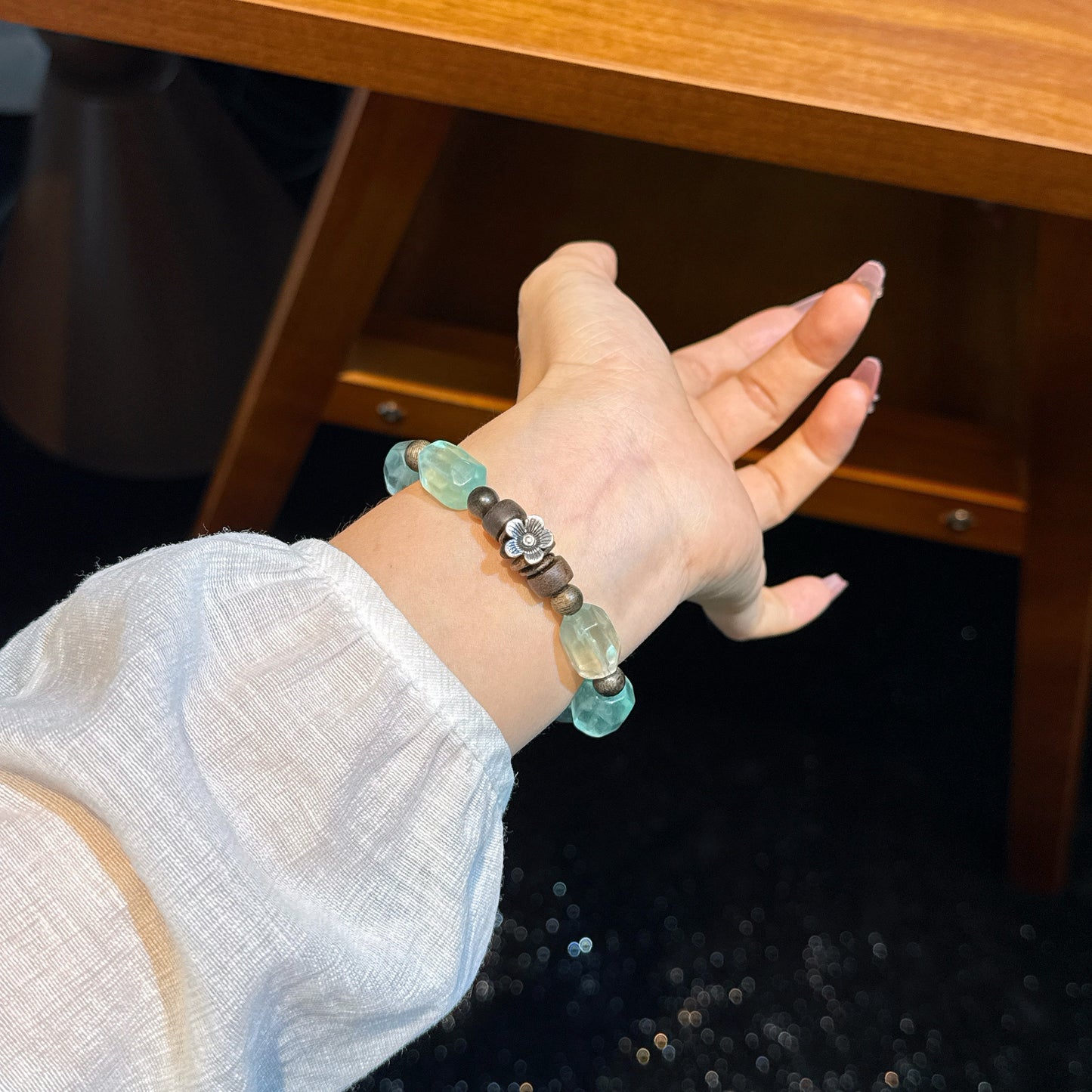 Dreamy Agarwood Fluorite Bracelet