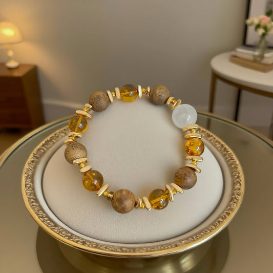 Amber Serenity Crystal Bracelet