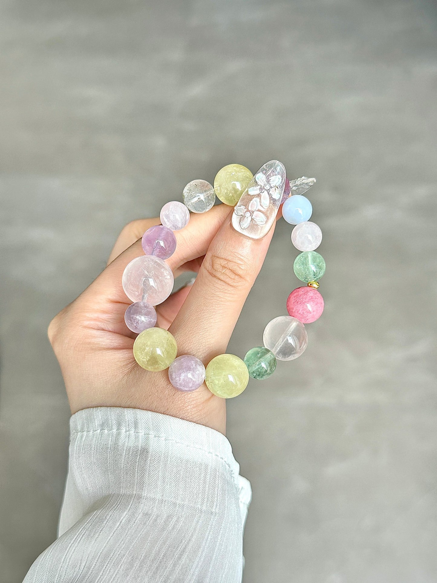 Rainbow Candy Crystal Bracelet