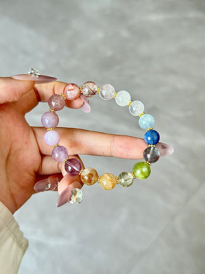 7 - Chakra Rainbow Crystal Bracelet