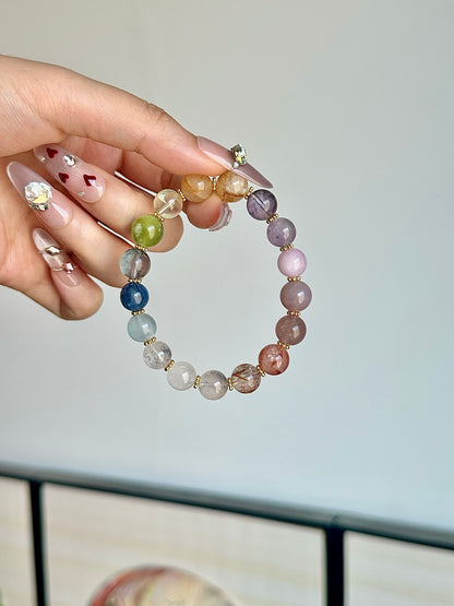 7 - Chakra Rainbow Crystal Bracelet