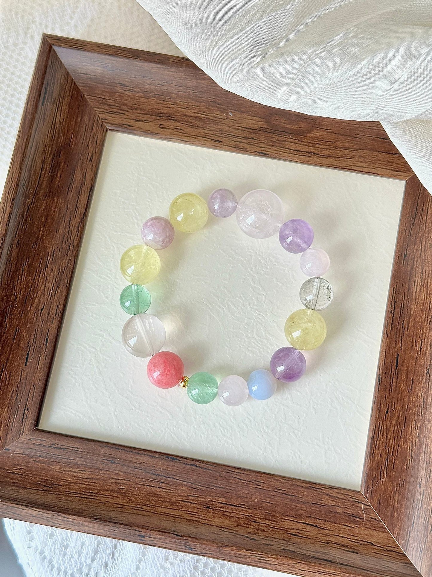 Rainbow Candy Crystal Bracelet