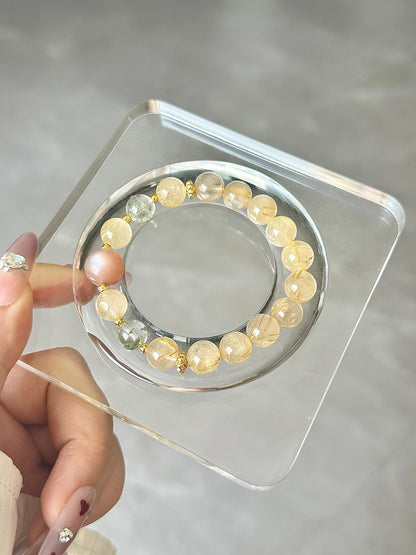 Sunlit Golden Mountain Crystal Bracelet