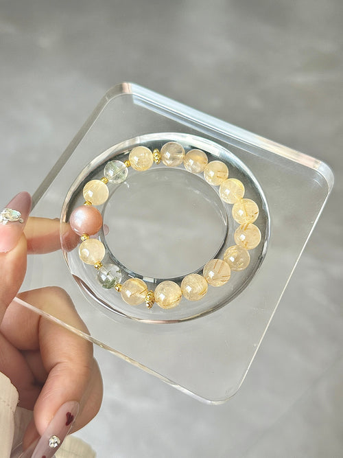 Sunlit Golden Mountain Crystal Bracelet